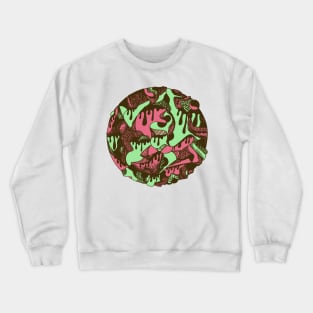 Pink Mint Circle of Drip Crewneck Sweatshirt